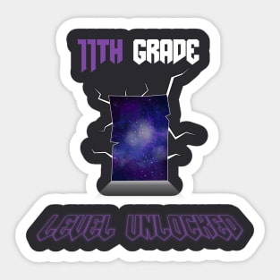 11th grade level unlocked Back To School 2023 Sticker